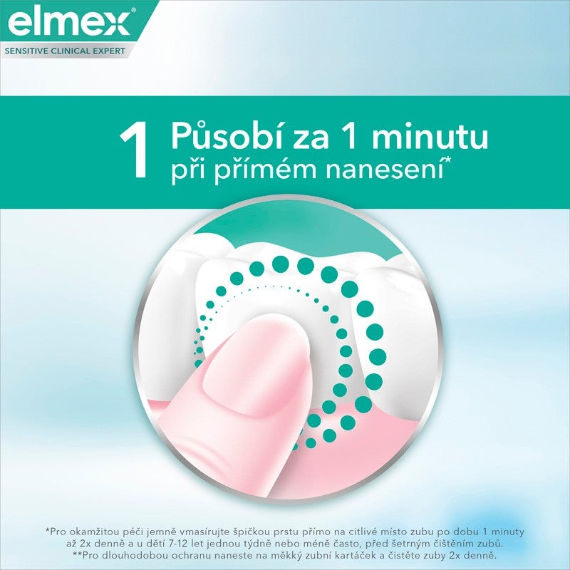 Hlavní výhody Zubní pasta elmex® Sensitive Instant Care