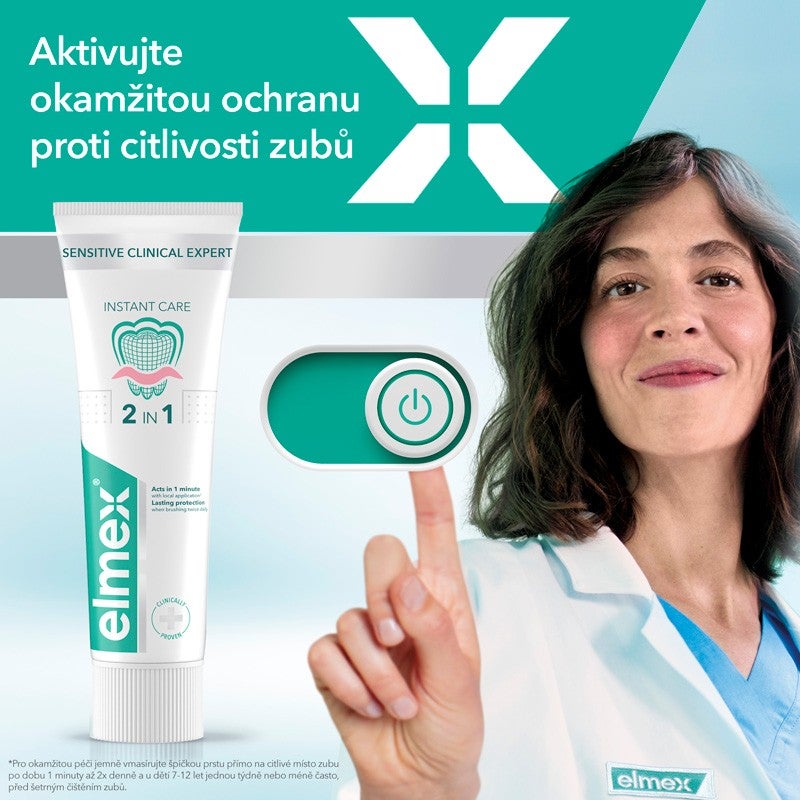 Hlavní výhody Zubní pasta elmex® Sensitive Instant Care
