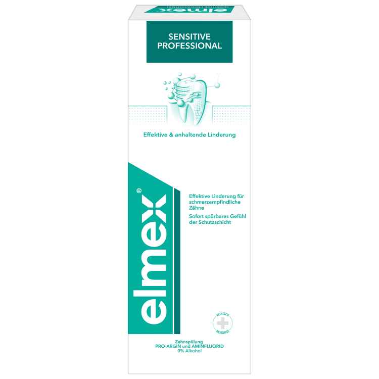 Ústní voda na citlivé zuby elmex Sensitive Professional pro profesionální péči o citlivé zuby